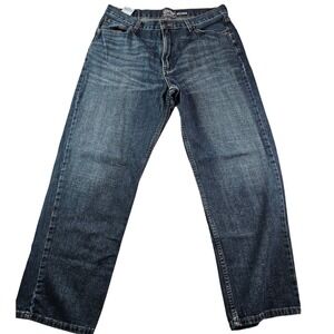 Signature by Levi Strauss‎ Co Jeans Men's 36 x 32 Dark Blue Relaxed Fit Pent